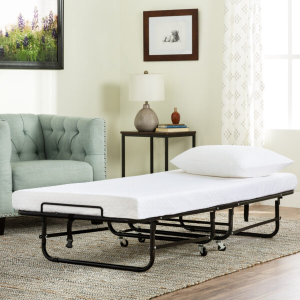 Twin Roll Away Bed with Sheets